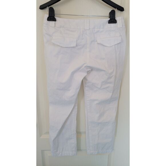 Ulla Johnson White Ankle Cropped Cotton Pants - Picture 2 of 5